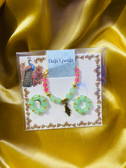 Premium necklace set for laddu ji