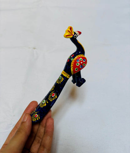Fibre Peacock for your gopal ji. SET OF THREE - Vrindahaat