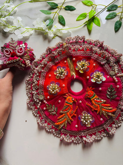 Gorgeous parrot Dress with Pagdi | Vrindahaat