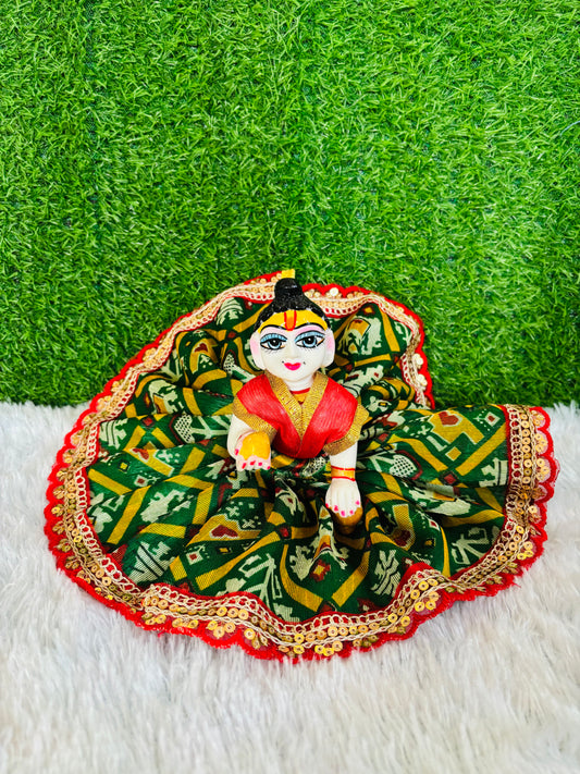 Green patola Daily Wear Dress without Pagdi | Vrindahaat