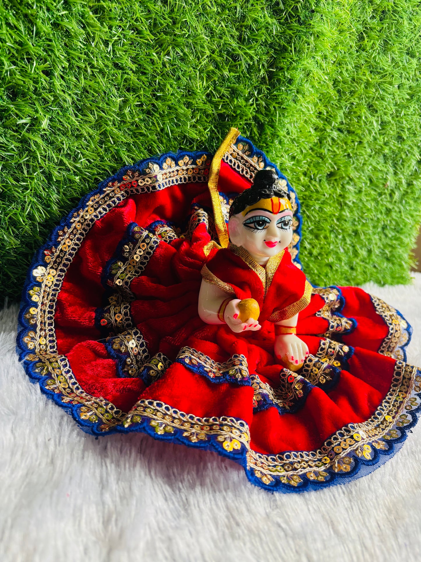 Red velvet Daily Wear Dress without Pagdi | Vrindahaat