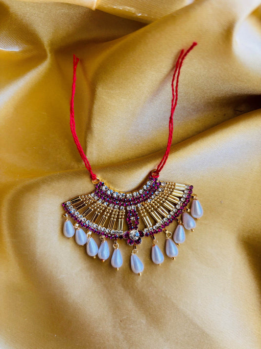 Premium necklace/haar for thakur ji - Vrindahaat