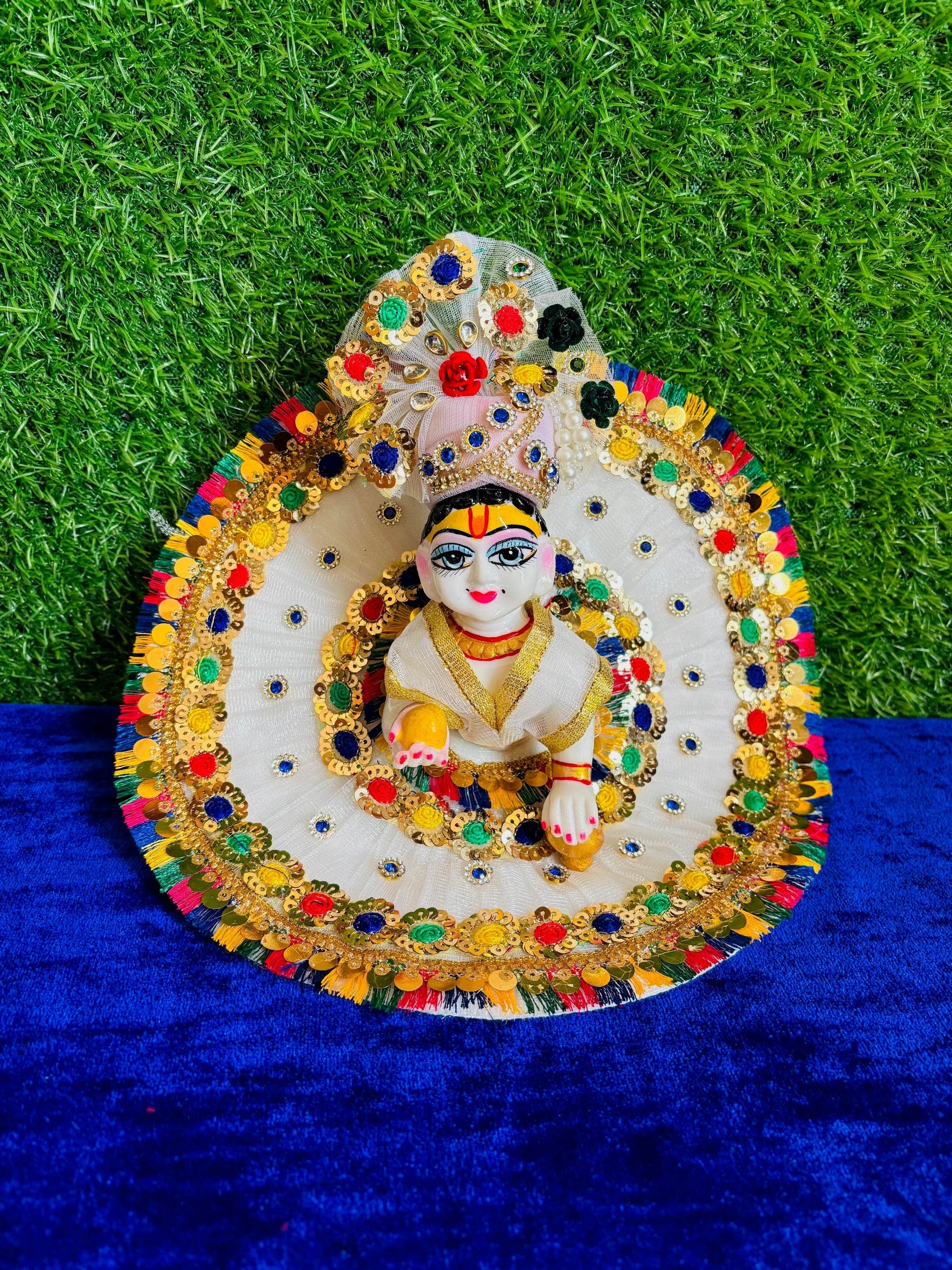 Navratri special colourful dress with pagdi - Vrindahaat