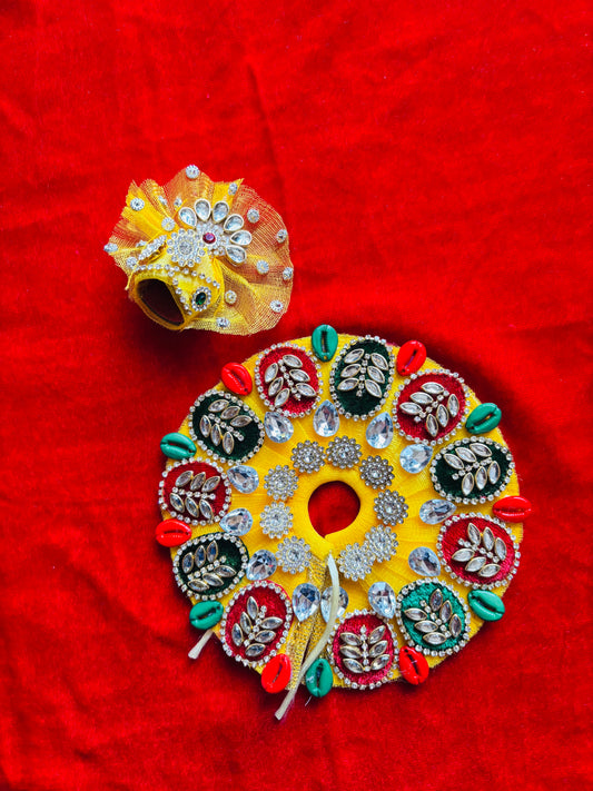 Heavy yellow Dress with Pagdi | Vrindahaat