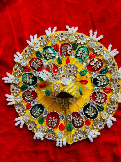 Heavy yellow Dress with Pagdi | Vrindahaat