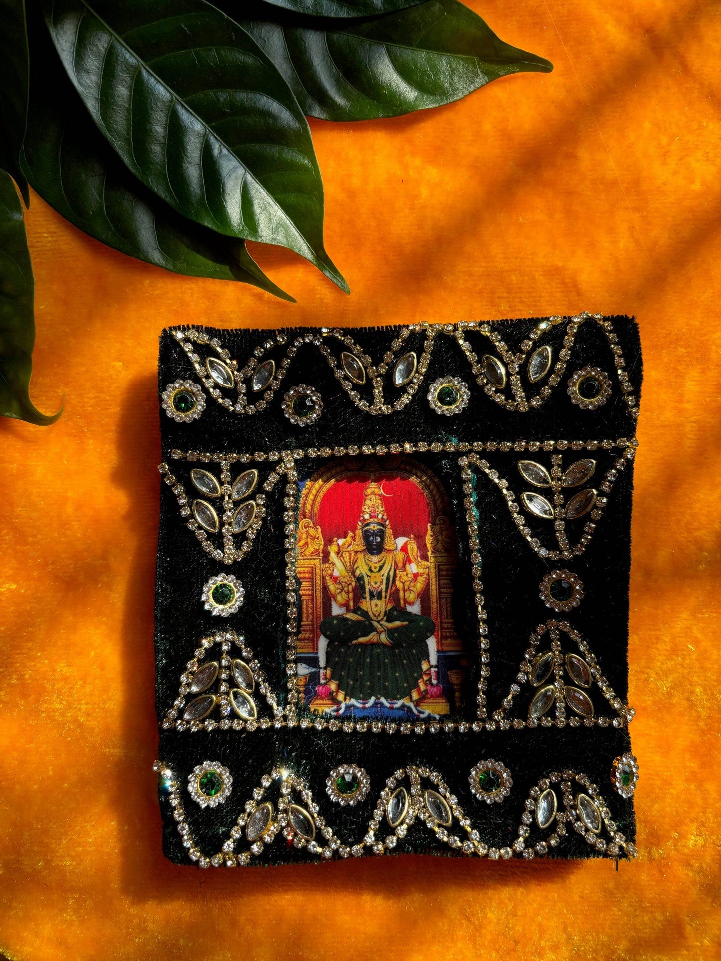 Heavy kundan work green photo frame dress - Vrindahaat