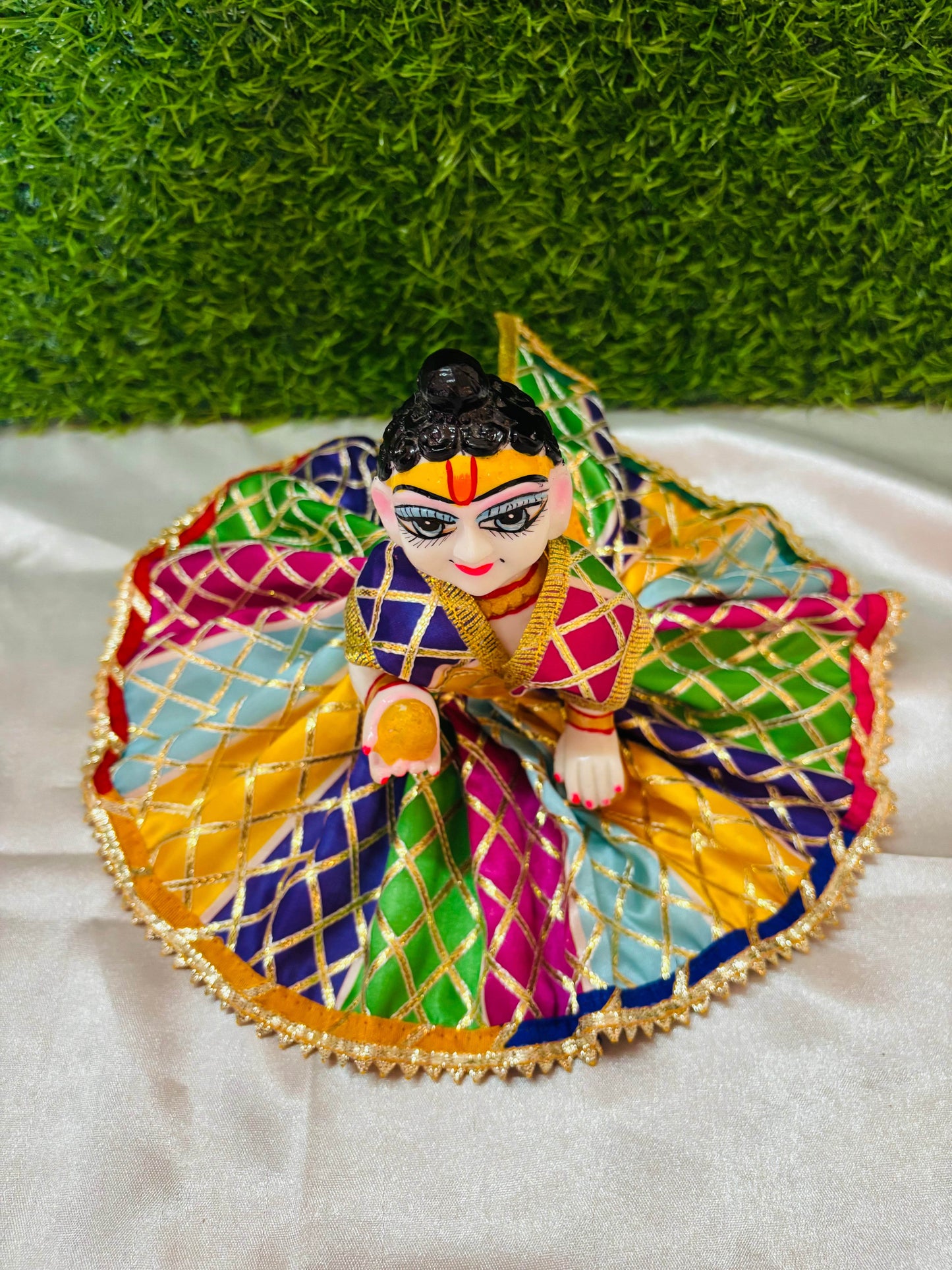 MULTICOLOR DAILY WEAR DRESS WITHOUT PAGDI - Vrindahaat
