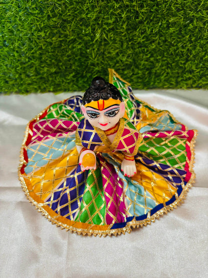 MULTICOLOR DAILY WEAR DRESS WITHOUT PAGDI - Vrindahaat