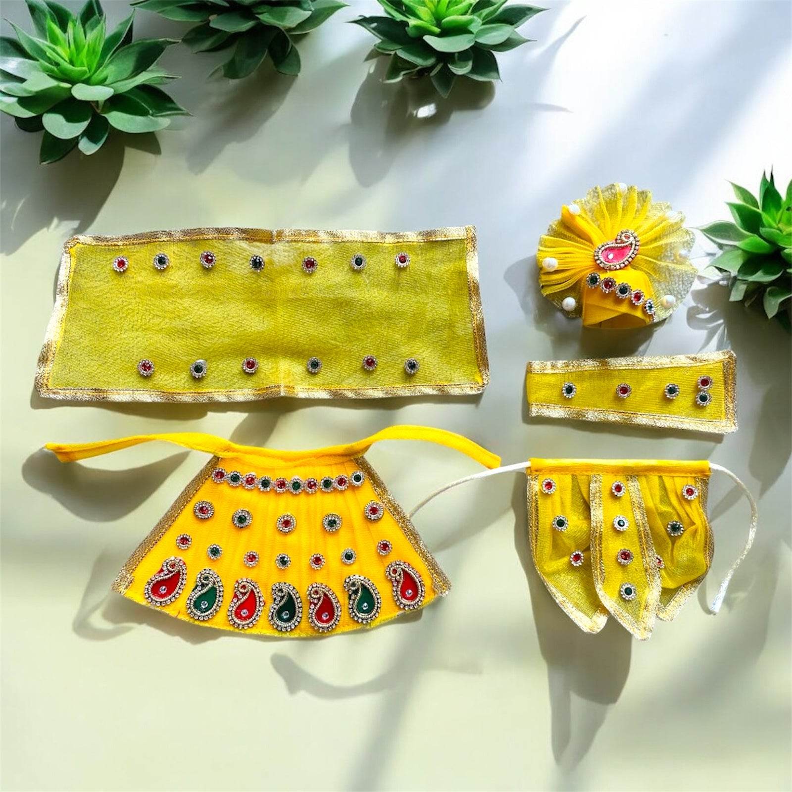 Beautiful Radha Krishna Poshak - Vrindahaat