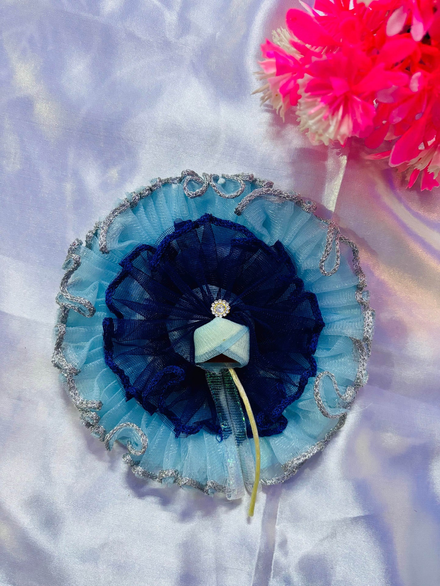  Comfortable Daily Wear Thakur Ji Poshak in Blue Frill Design