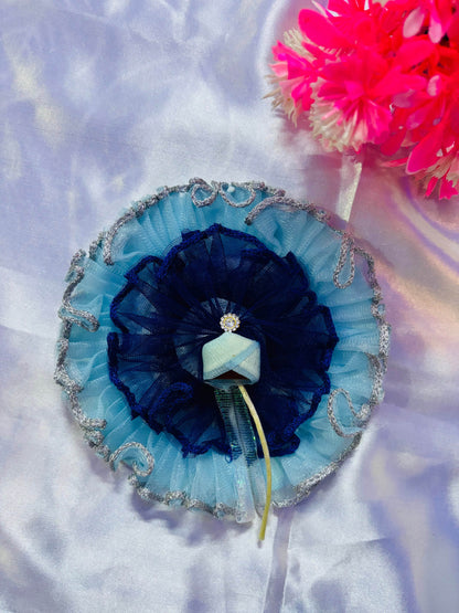  Comfortable Daily Wear Thakur Ji Poshak in Blue Frill Design