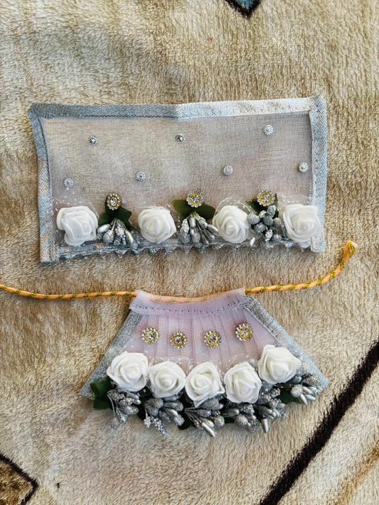  Floral Lehanga Chunri Choli for Mata Rani Idol
