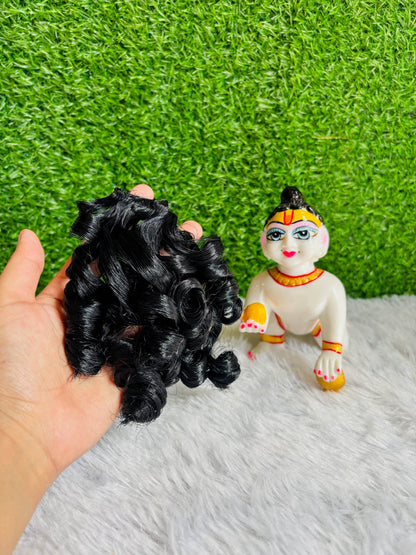  Curly Hair Wig for Laddu Gopal Ji