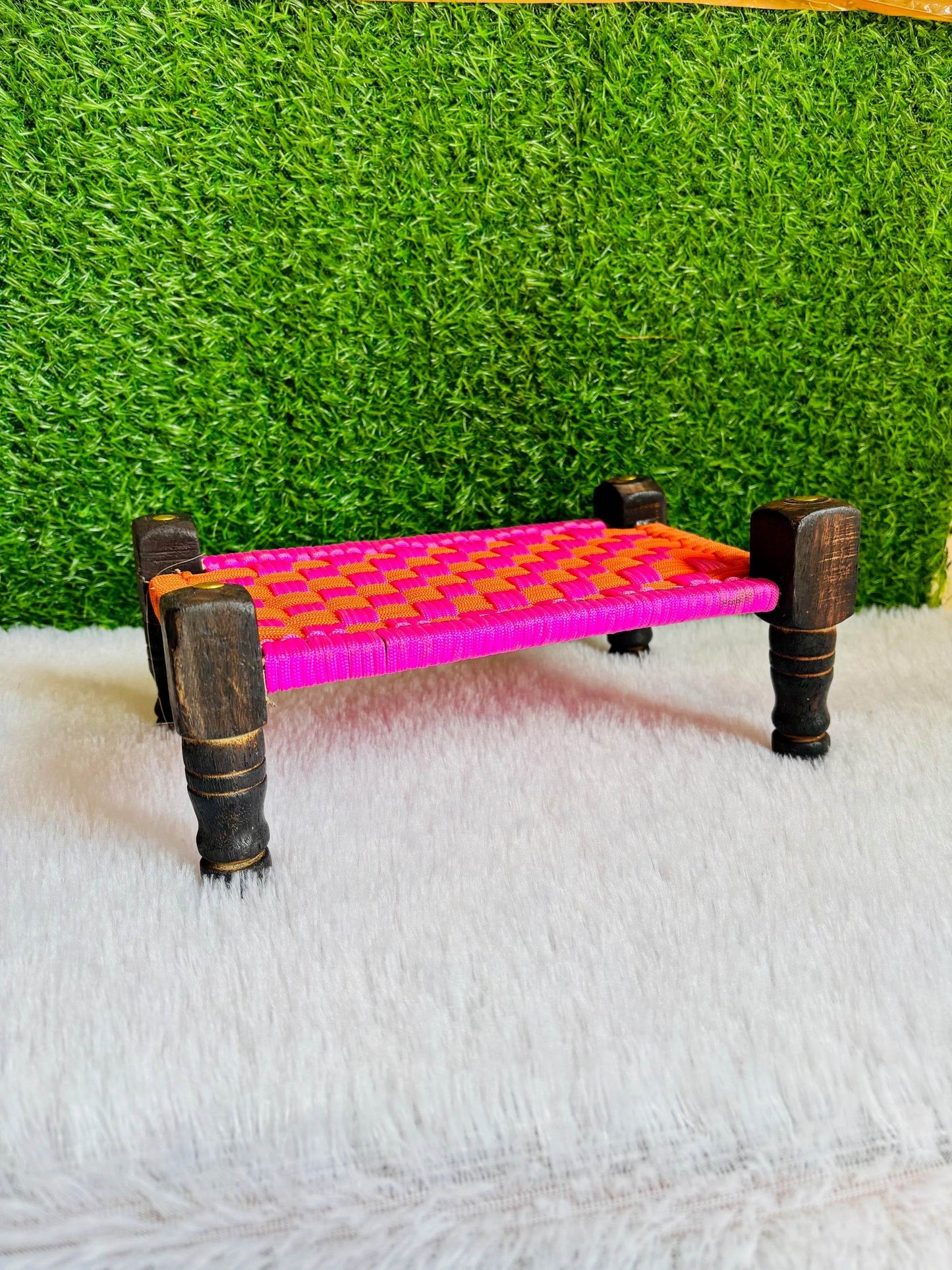  Miniature Wooden Bed for Thakur Ji
