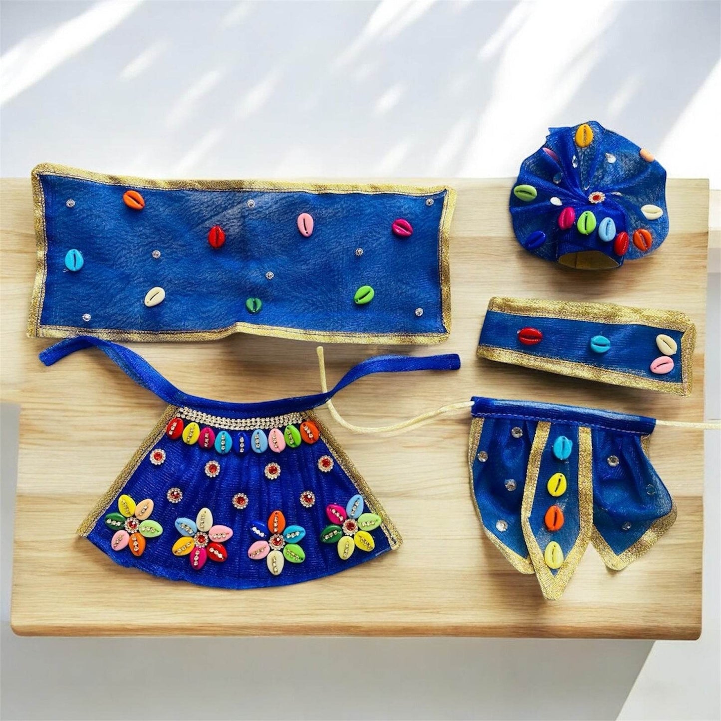  Kodi Work Radha Krishna Poshak for Laddu Gopal Ji - Vrindahaat