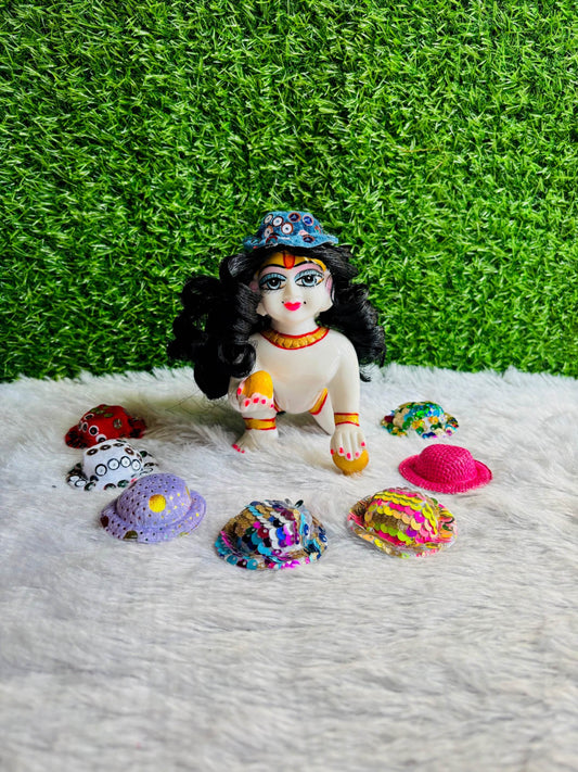 Cute Cap for your Cute Laddu ji Upto size 6 - Vrindahaat