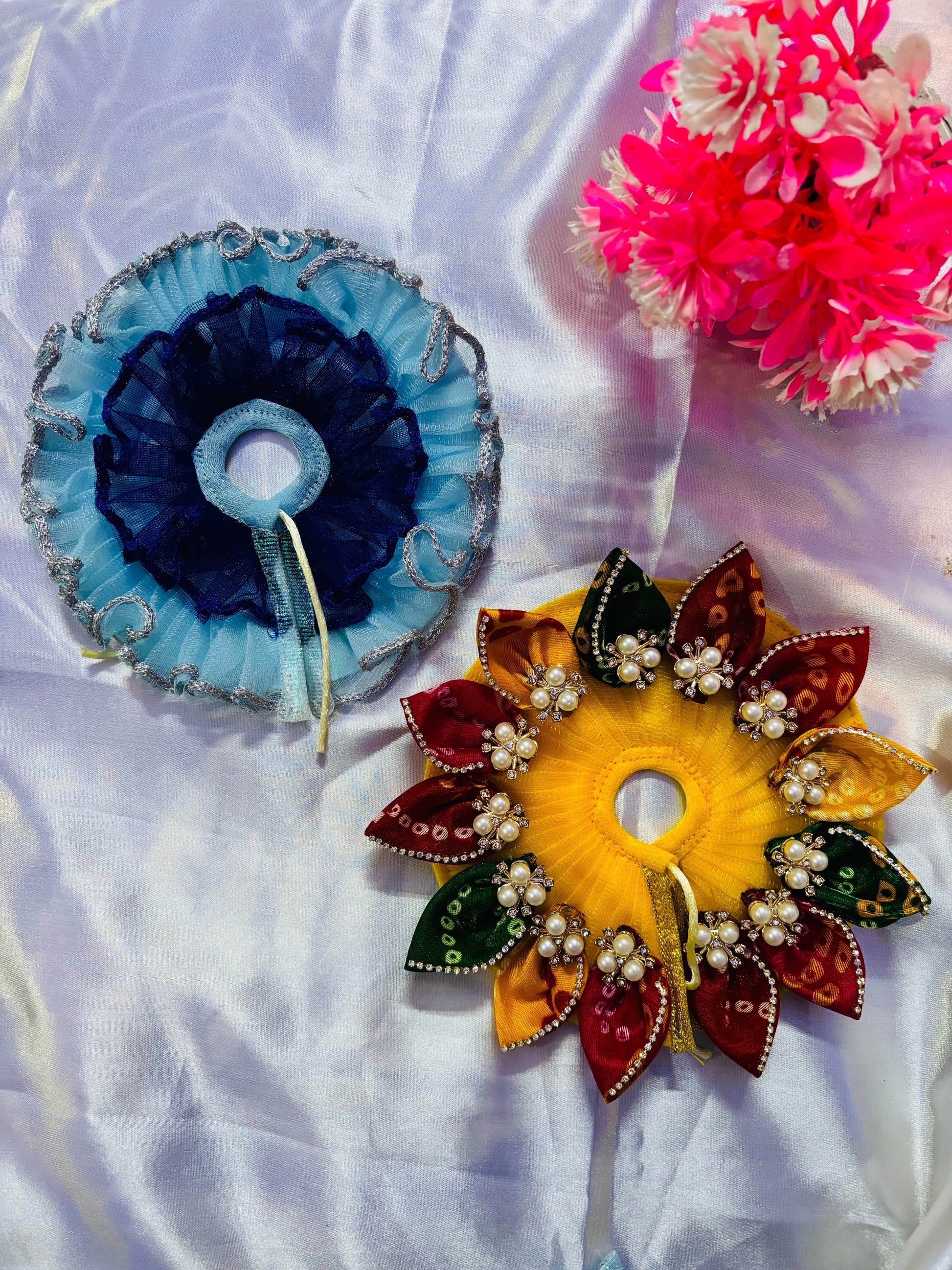  Combo of Two Laddu Gopal Dresses with Pagdi - Vrindahaat