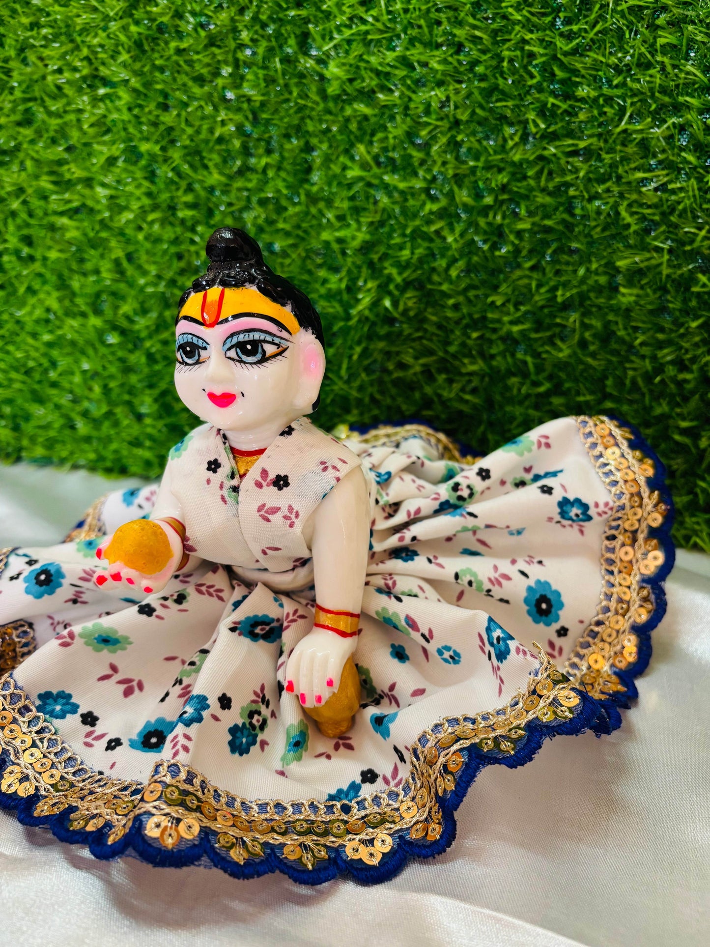  Lightweight Summer Dress for Laddu Gopal Ji - No Pagdi
