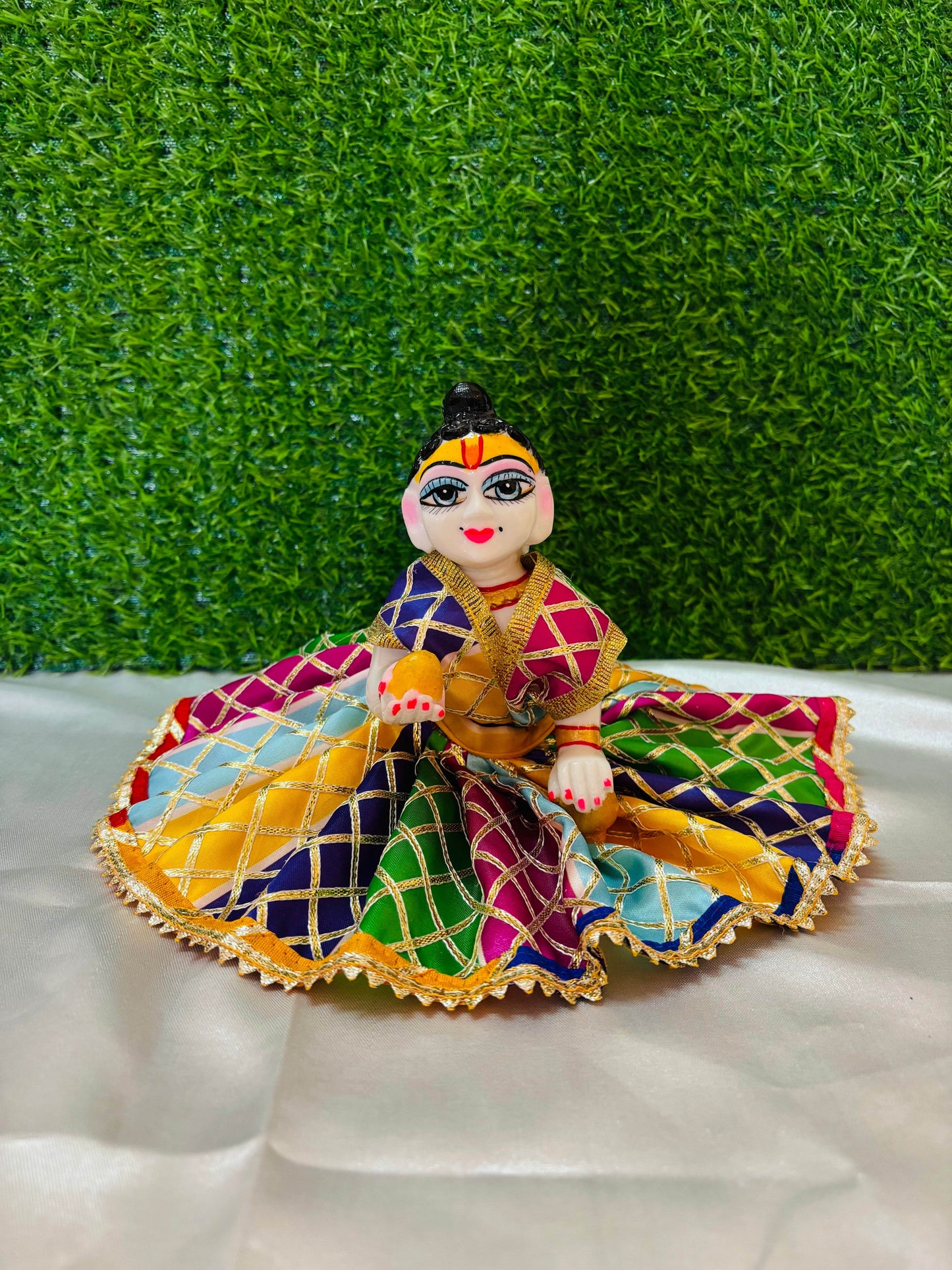 MULTICOLOR DAILY WEAR DRESS WITHOUT PAGDI - Vrindahaat