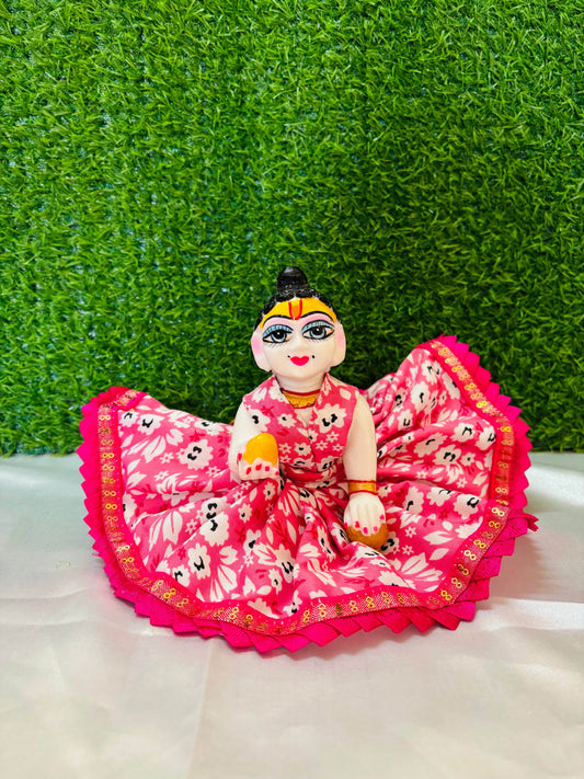 DAILY WEAR PINK DRESS WITHOUT PAGDI - Vrindahaat