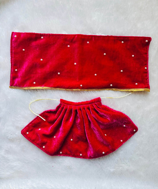 Vrindavan Style Pink Dress for Radha Rani